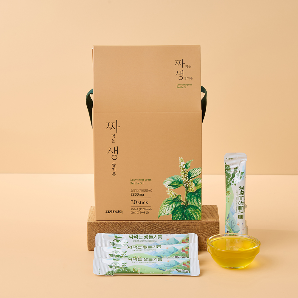 [답례품 선물세트] 국산 저온압착 짜먹는 생들기름 스틱형 5mlx30ea - 상세 이미지 3