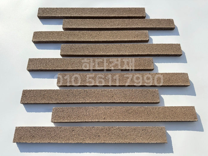 아이브 모노타일 500x50x20T 진브라운 / 하다건재 와이드벽돌타일