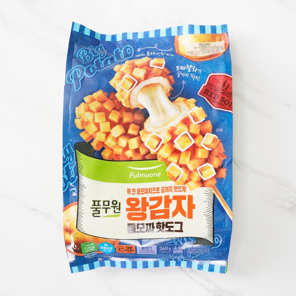 메가마트 풀무원 왕감자 모짜렐라핫도그 360g - 메인 이미지