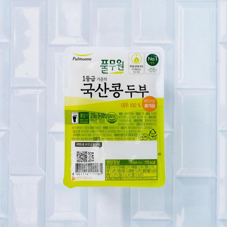 메가마트 풀무원 국산콩두부 부드러운찌개용 210g - 메인 이미지