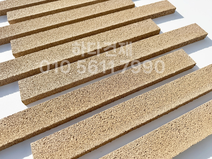 아이브 모노타일 500x50x20T 연브라운 / 하다건재 와이드벽돌타일