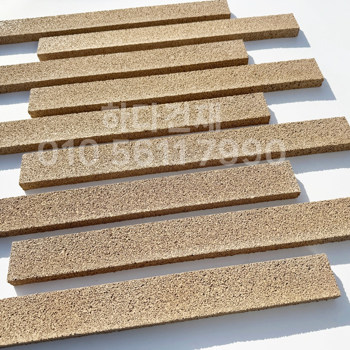 아이브 모노타일 500x50x20T 연브라운 / 하다건재 와이드벽돌타일