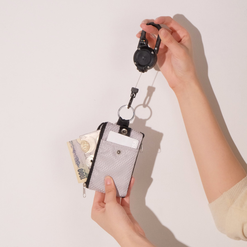 릴체인포함 RFID 안티스키밍 도난 방지 엔화 여행 지갑 이미지 6