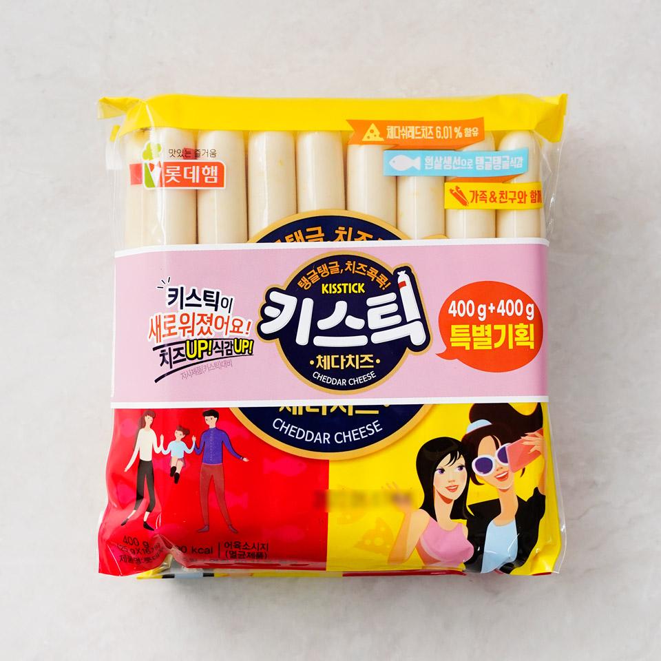 메가마트 롯데웰푸드 롯데햄 키스틱 체다치즈 400gx2개 - 메인 이미지