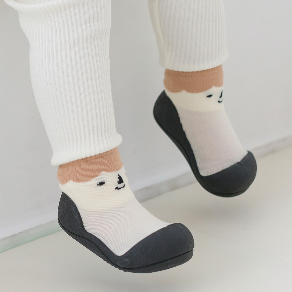 아띠빠스 아기 신발 돌 걸음마 보행기 신발 아이콘 브라운 M(115)