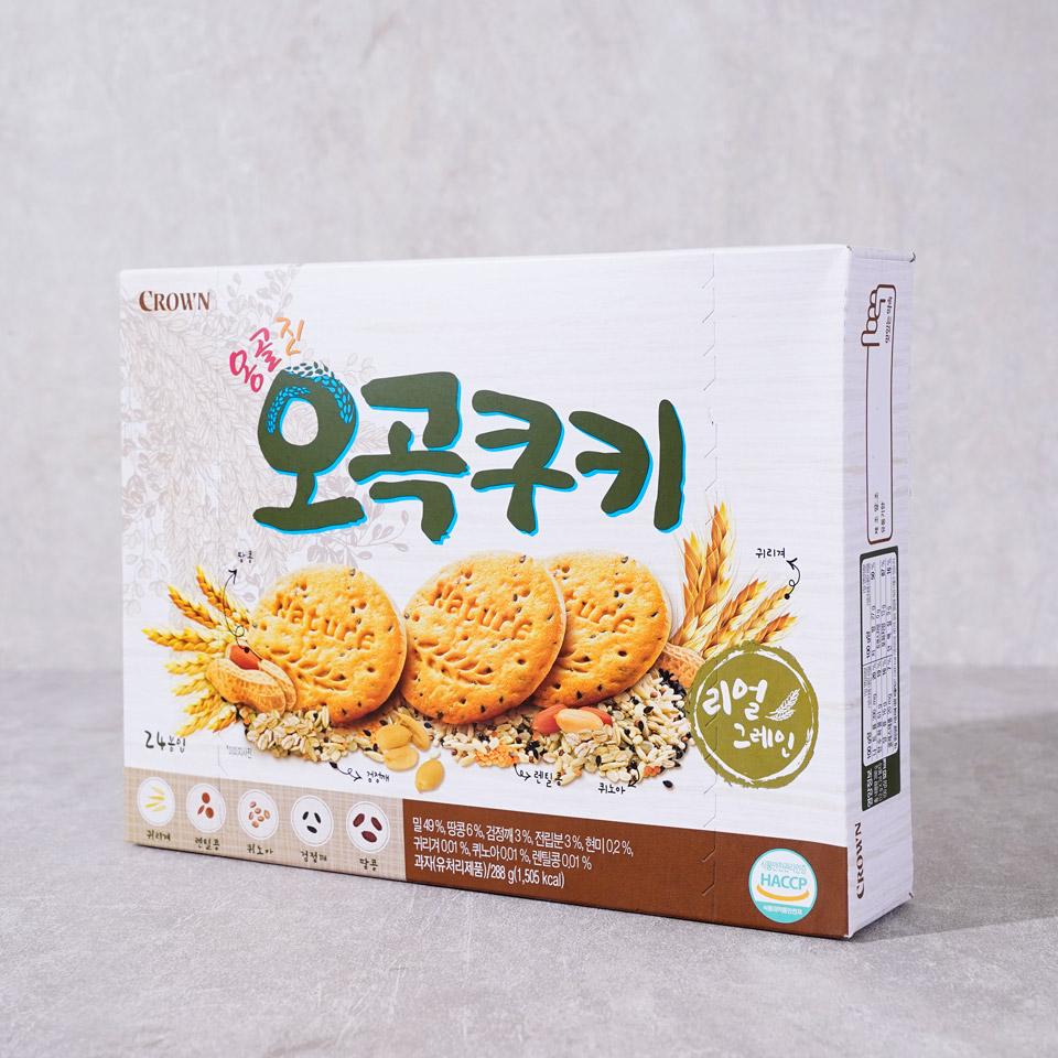 메가마트 크라운 옹골진 오곡쿠키 288g - 상세 이미지 2