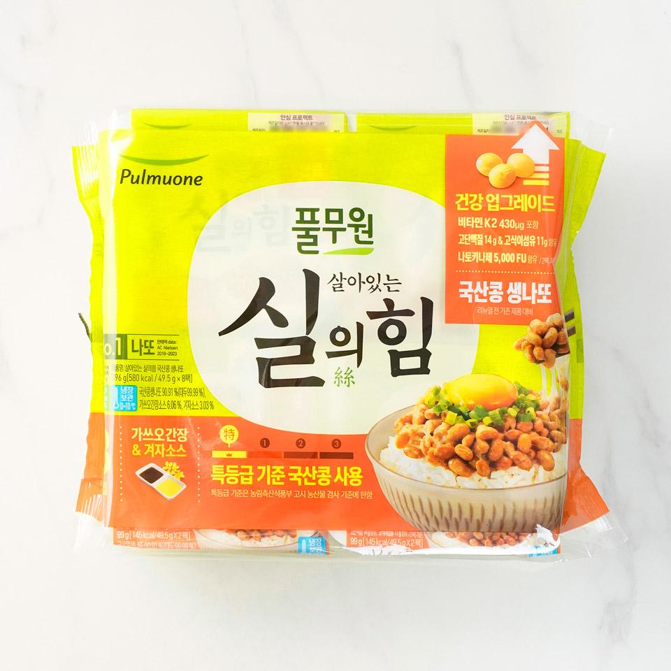 메가마트 풀무원 실의힘 국산콩 생나또 49.5g x 8입