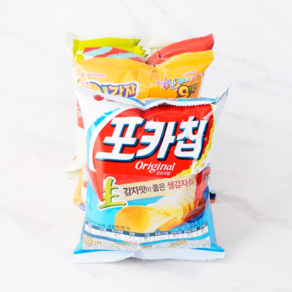 메가마트 오리온 최고 스낵 4묶음 170g - 메인 이미지