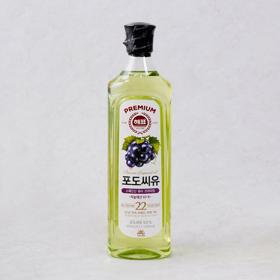 메가마트 사조대림 해표 포도씨유 900ml - 메인 이미지