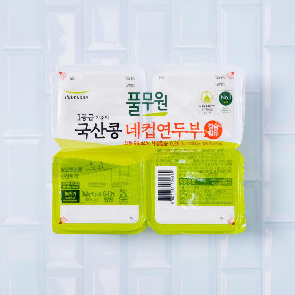 메가마트 풀무원 국산콩 네컵연두부 360g - 메인 이미지