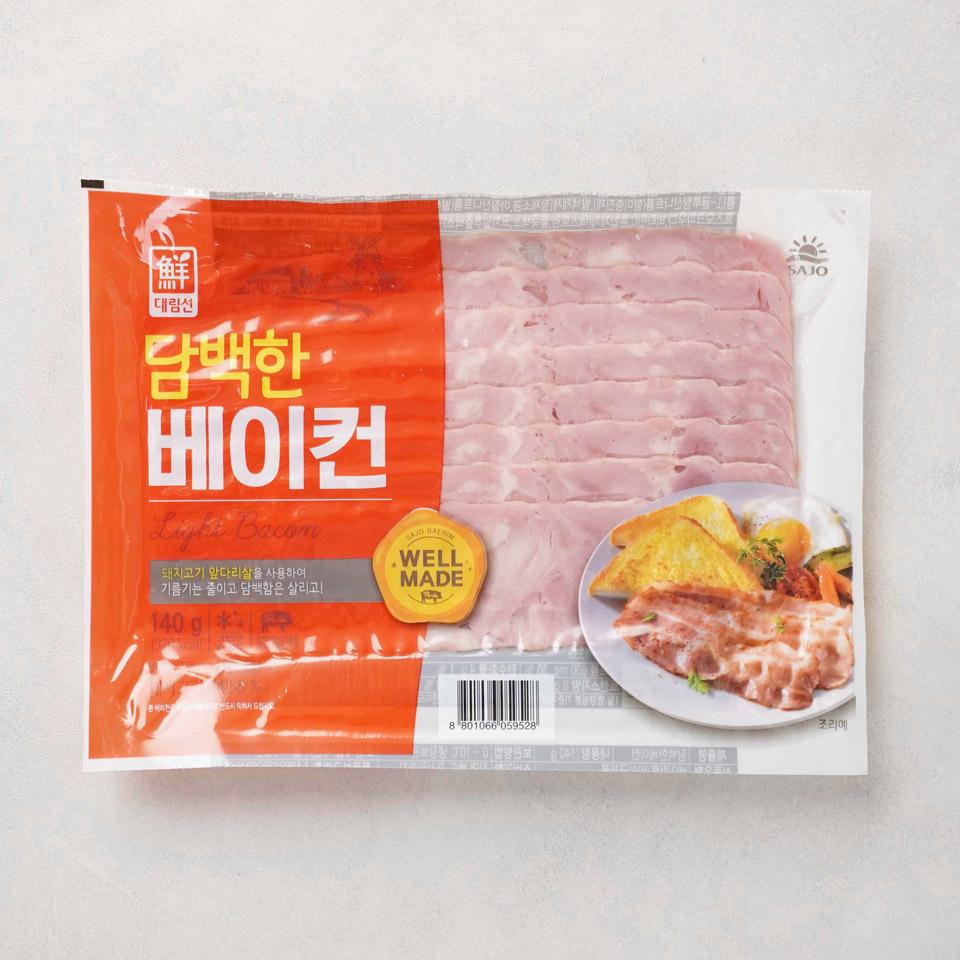 메가마트 사조대림 담백한 베이컨 140g - 상품 이미지