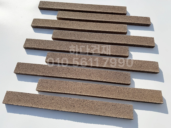 아이브 모노타일 500x50x20T 진브라운 / 하다건재 와이드벽돌타일