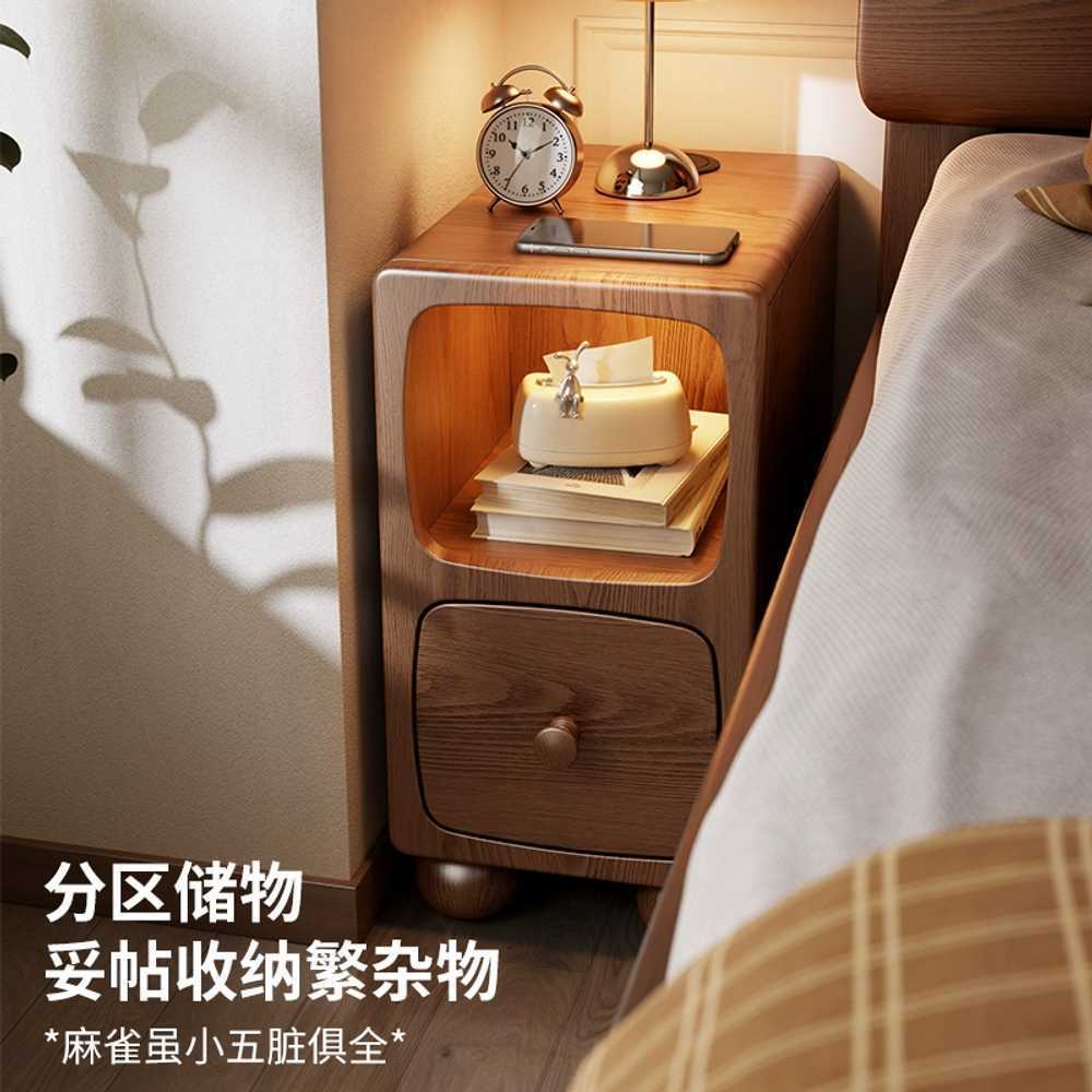 원목침대협탁 사이드 선반 미니 서랍 안방 받침대 2단 25CM - 상세 이미지 5