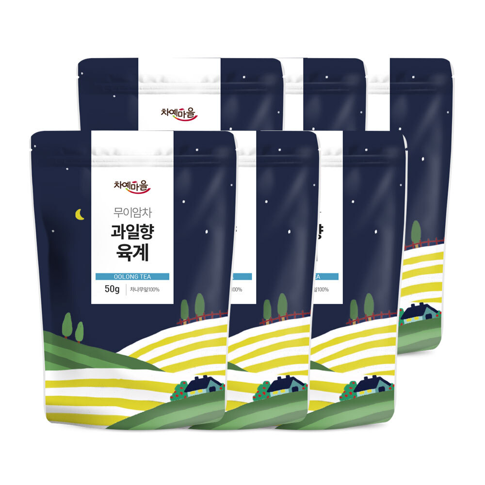 차예마을 무이암차 과일향 육계 우롱차 50g, 6개 - 상품 이미지