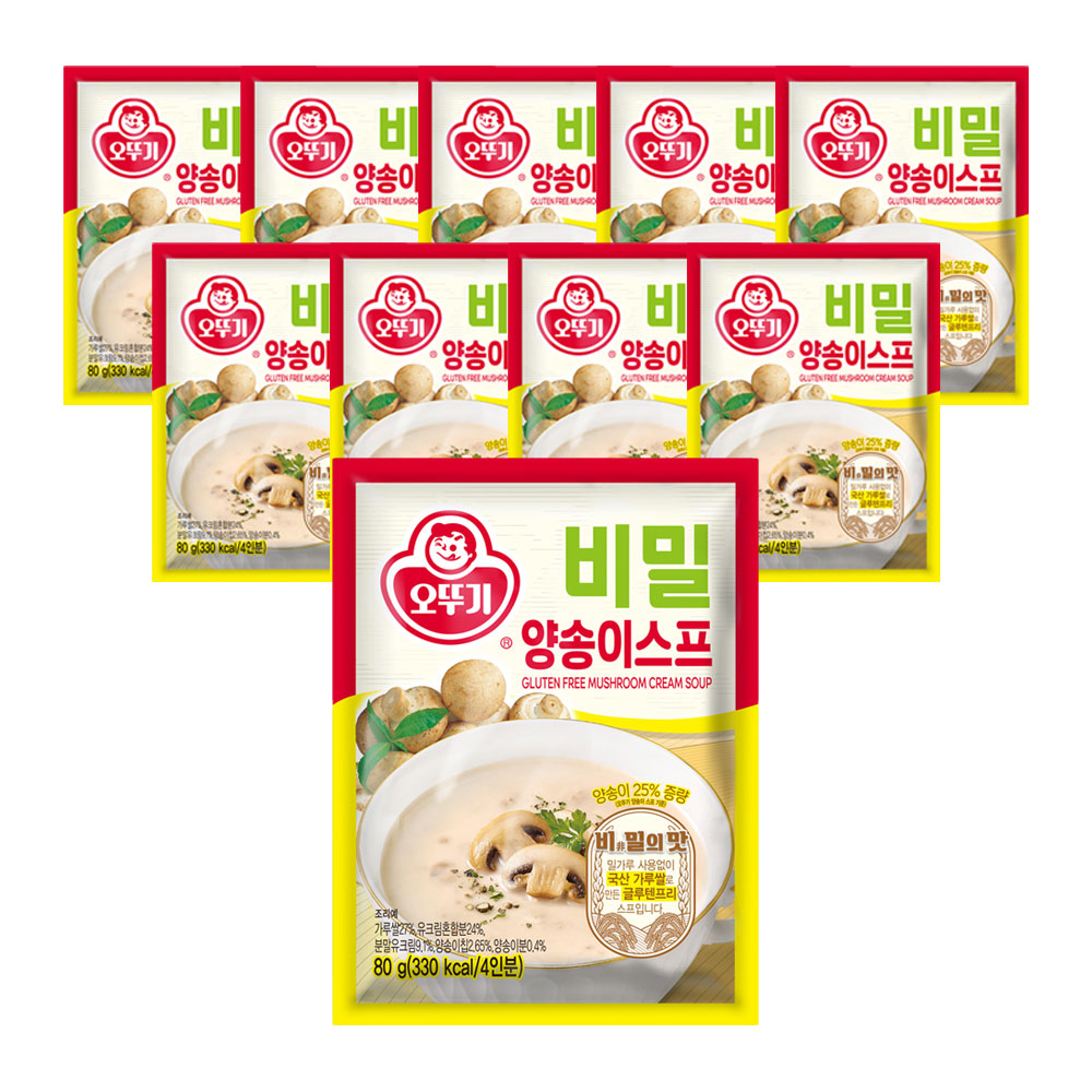 오뚜기 비밀스프 양송이 80g 10개 - 상품 이미지