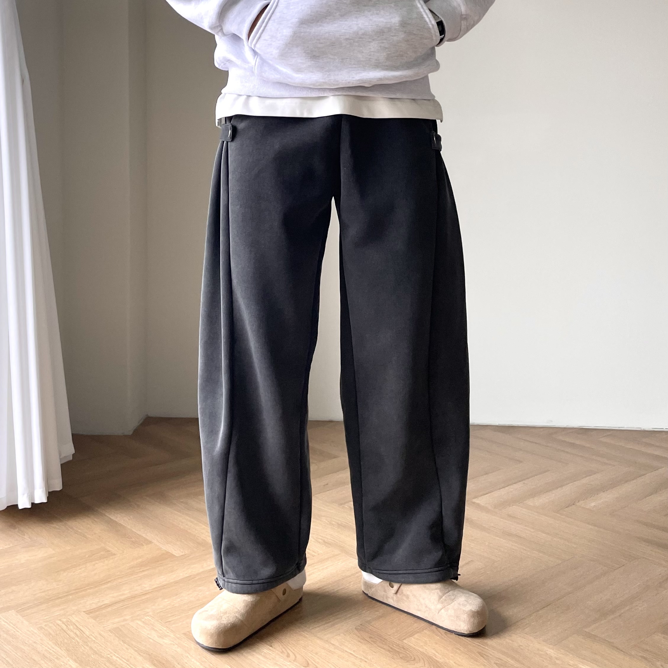 1+1 벌룬팬츠 스웻팬츠 양털바지 - 상세 이미지 5