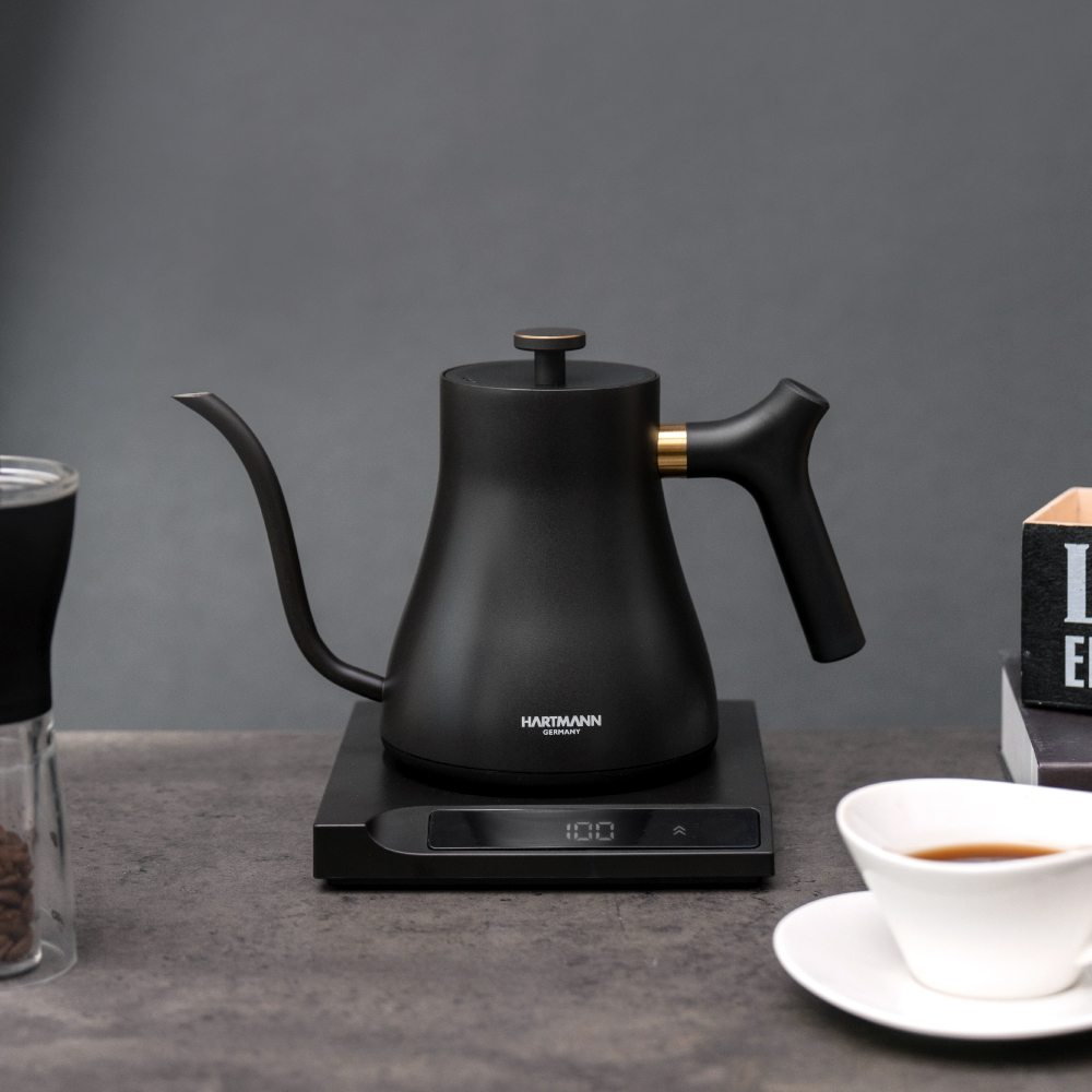 하트만 전기 드립 커피포트 온도조절 보온 전기주전자 미니 티포트 홈카페