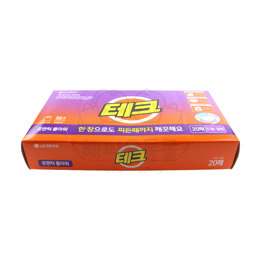 엘지생활건강 테크 시트세제 로맨틱플라워 20매 세탁세제 : 해피유통몰