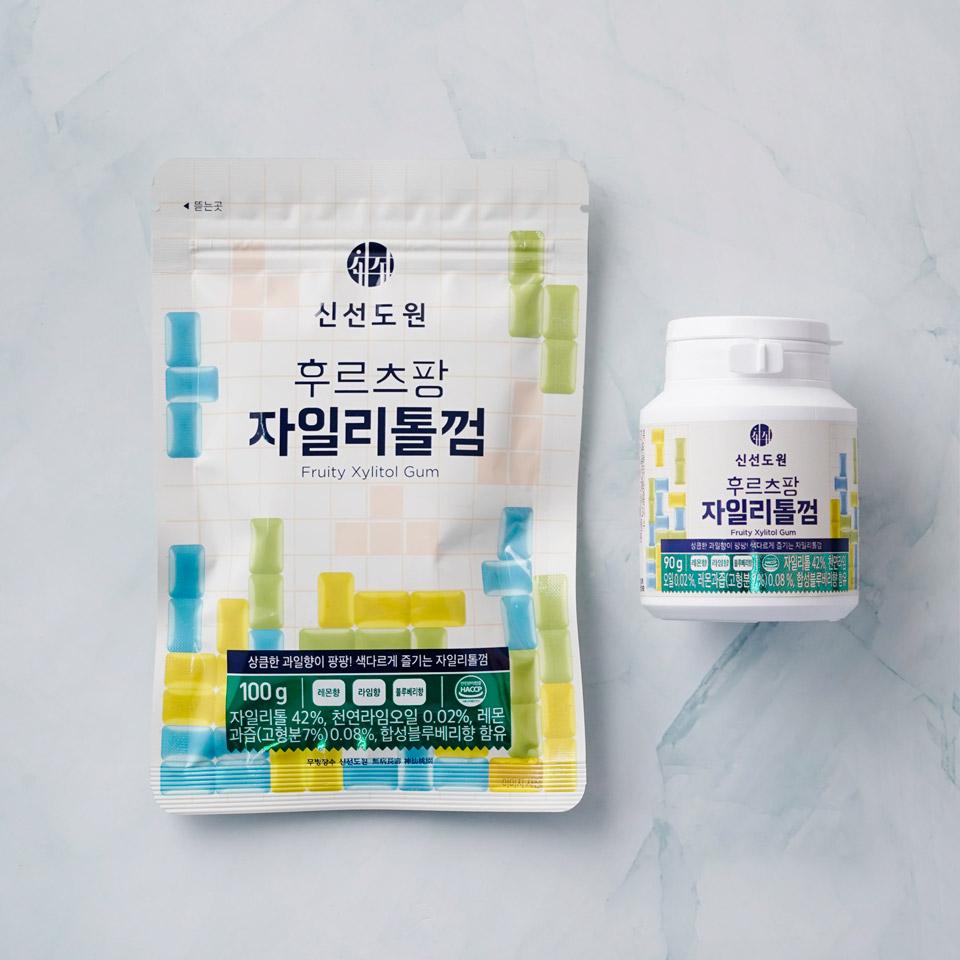 메가마트 신선도원 후르츠팡 자일리톨껌(리필) 100g - 상세 이미지 2
