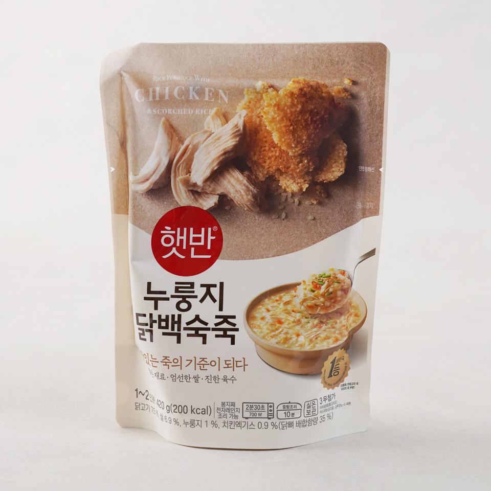 메가마트 CJ 햇반 누룽지 닭백숙죽 420g