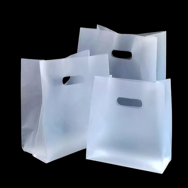 비닐쇼핑백 M자형 반투명비닐 링봉투 카페 테이크아웃 베이커리(20+M6)X30 100장 - 상세 이미지 2
