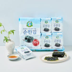 성경김 순한김 소금없이 구운김 식탁 조미 도시락 맛있는김 16봉 64g,... 맛있게 먹은 솔직 후기 - 상품 이미지 2