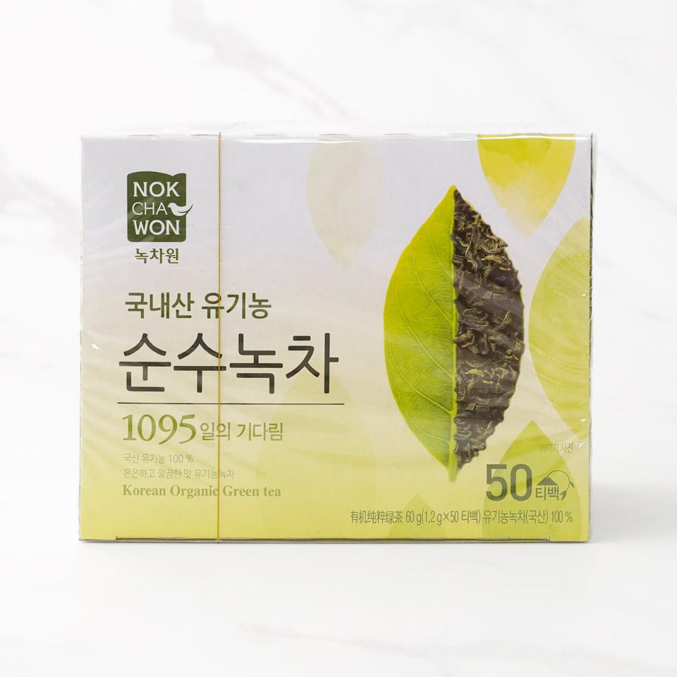 메가마트 녹차원 유기농 순수녹차 1.2gx50개 - 상품 이미지