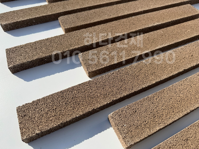 아이브 모노타일 500x50x20T 진브라운 / 하다건재 와이드벽돌타일