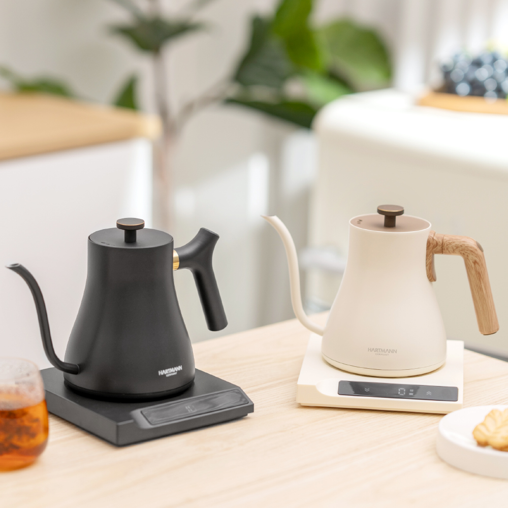 하트만 전기 드립 커피포트 온도조절 보온 전기주전자 미니 티포트 홈카페
