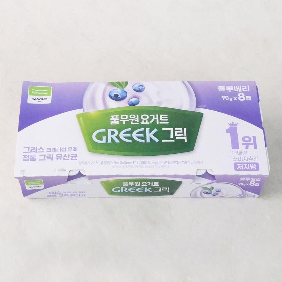 메가마트 풀무원 그릭요거트 블루베리 90gx8입