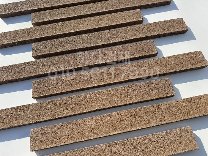 아이브 모노타일 500x50x20T 진브라운 / 하다건재 와이드벽돌타일