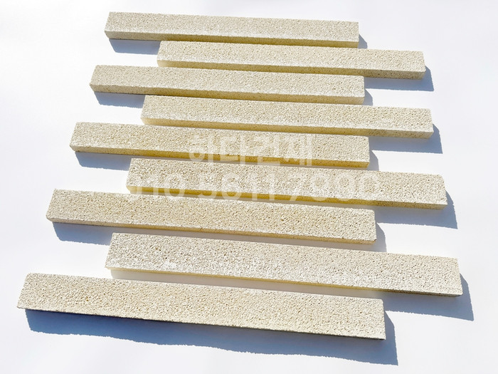 아이브 모노타일 500x50x20T 아이보리 / 하다건재 와이드벽돌타일