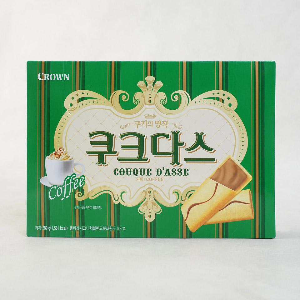 메가마트 크라운 쿠크다스 비엔나커피 비스켓 289g - 상품 이미지