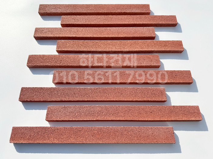 아이브 모노타일 500x50x20T 레드 / 하다건재 와이드벽돌타일