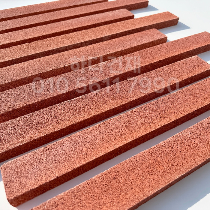 아이브 모노타일 500x50x20T 레드 / 하다건재 와이드벽돌타일