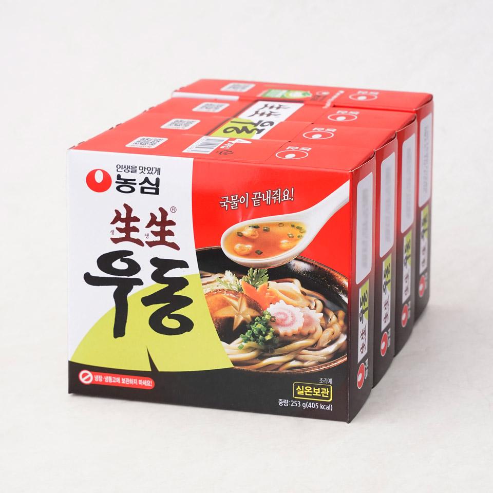 메가마트 농심 생생우동 봉지 253gx4 - 상세 이미지 2