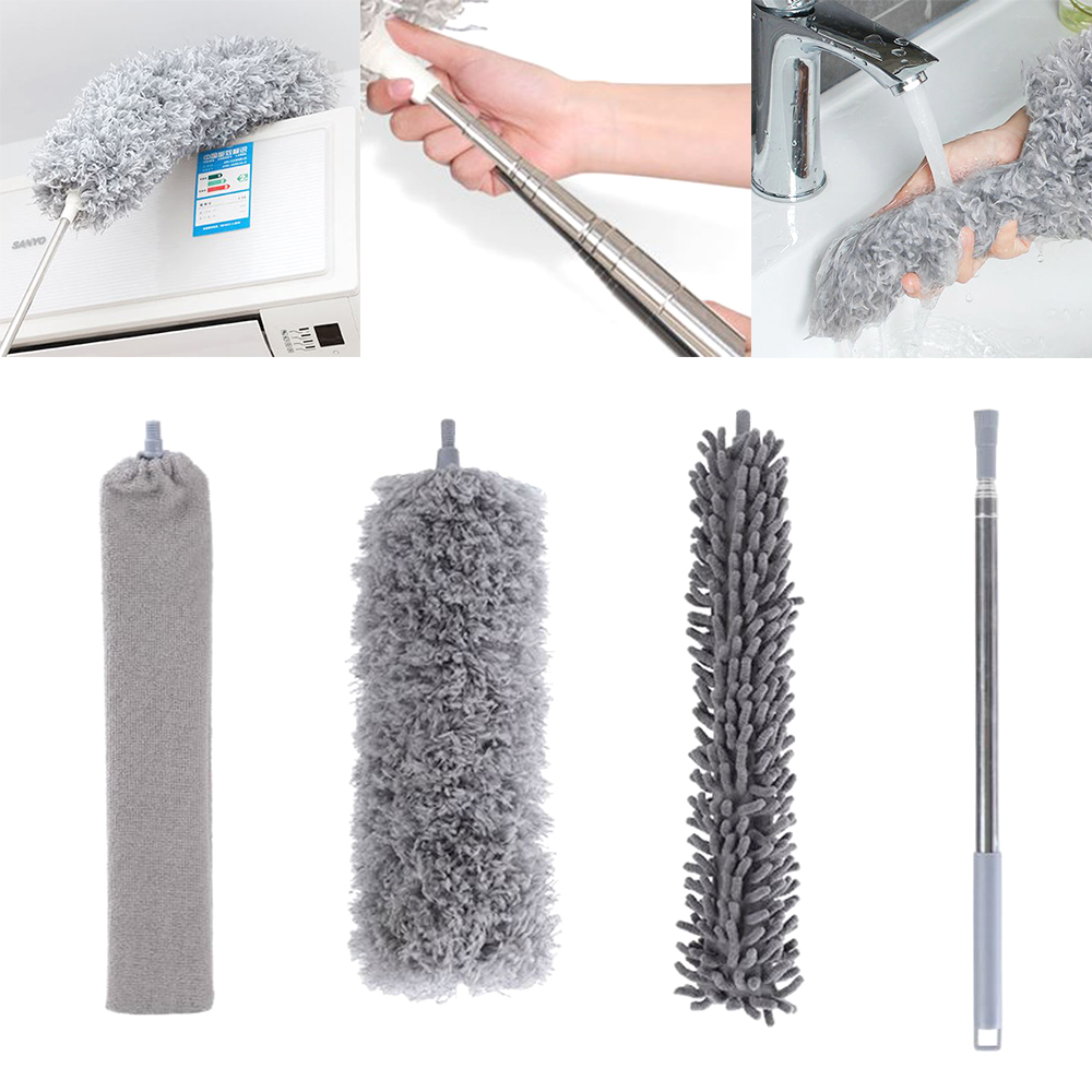 극세사 헤드 먼지털이개 탈부착 걸이형 틈새 브러쉬 3종 세트