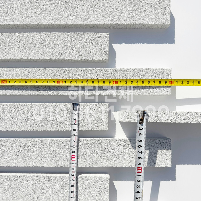 아이브 모노타일 500x50x20T 올화이트 / 하다건재 와이드벽돌타일