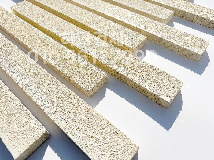 아이브 모노타일 500x50x20T 아이보리 / 하다건재 와이드벽돌타일