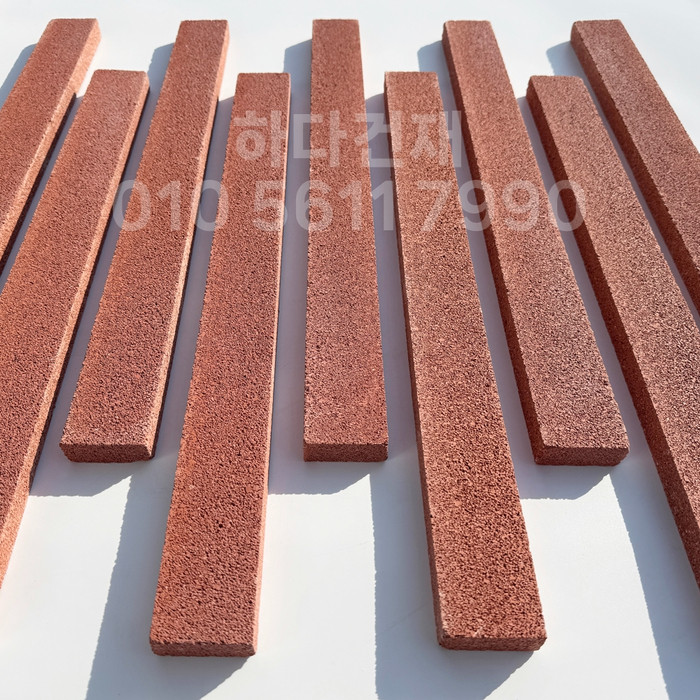 아이브 모노타일 500x50x20T 레드 / 하다건재 와이드벽돌타일