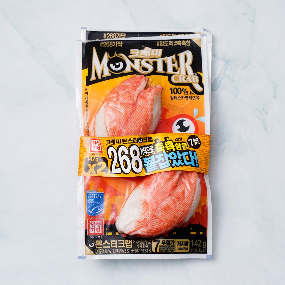 메가마트 한성 몬스터 크랩 맛살  142gx2 - 상품 이미지