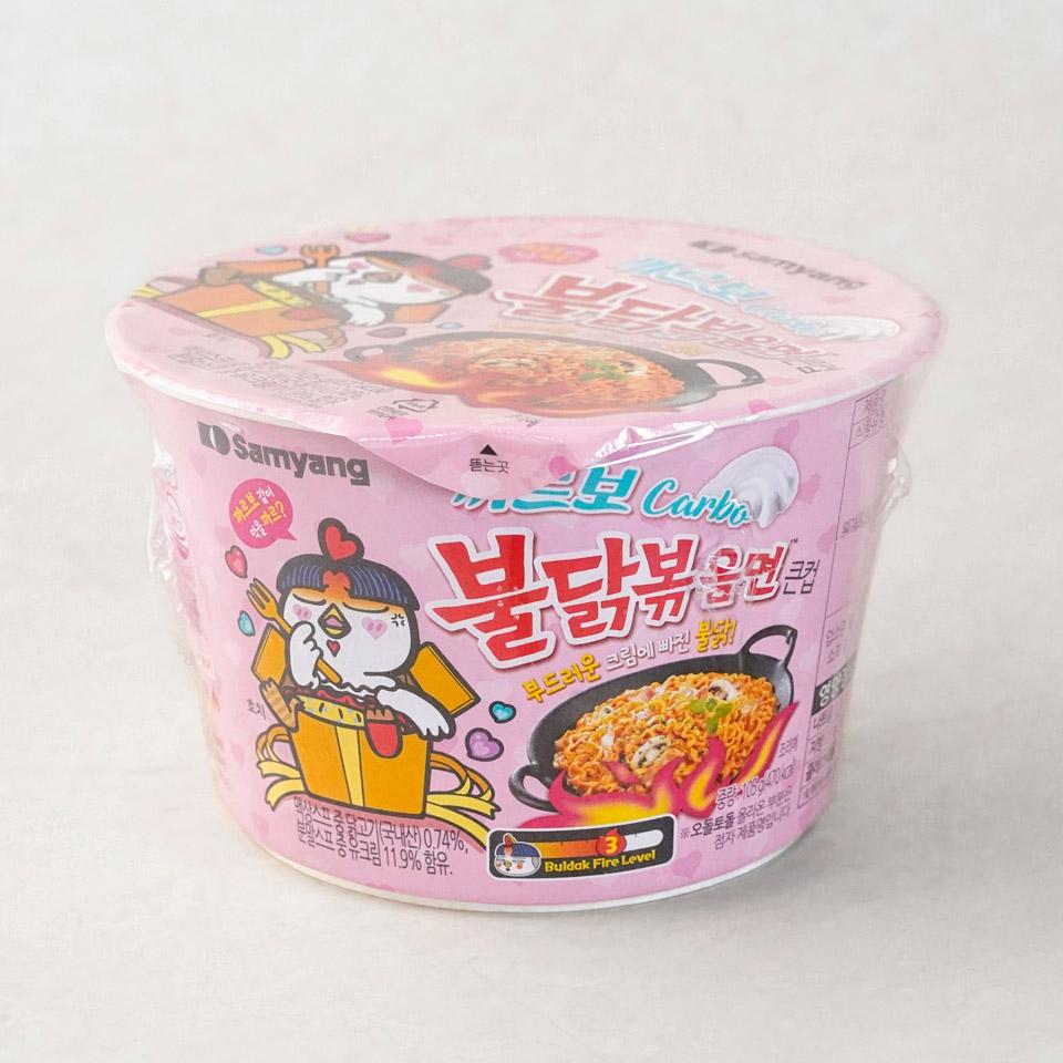 메가마트 삼양 까르보 불닭볶음면 큰사발 컵라면 105g - 상품 이미지