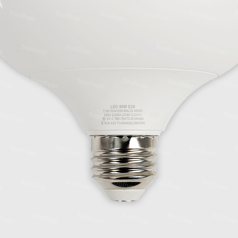 LED 전구 T벌브 50W 주광색 E26 6500K - 상세 이미지 4