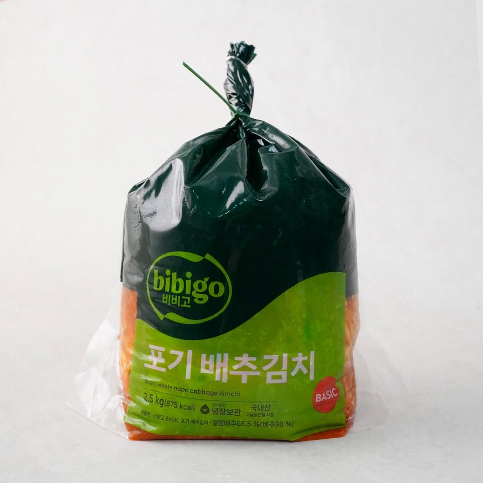 메가마트 CJ 비비고 베이직 포기배추김치 2.5kg - 메인 이미지