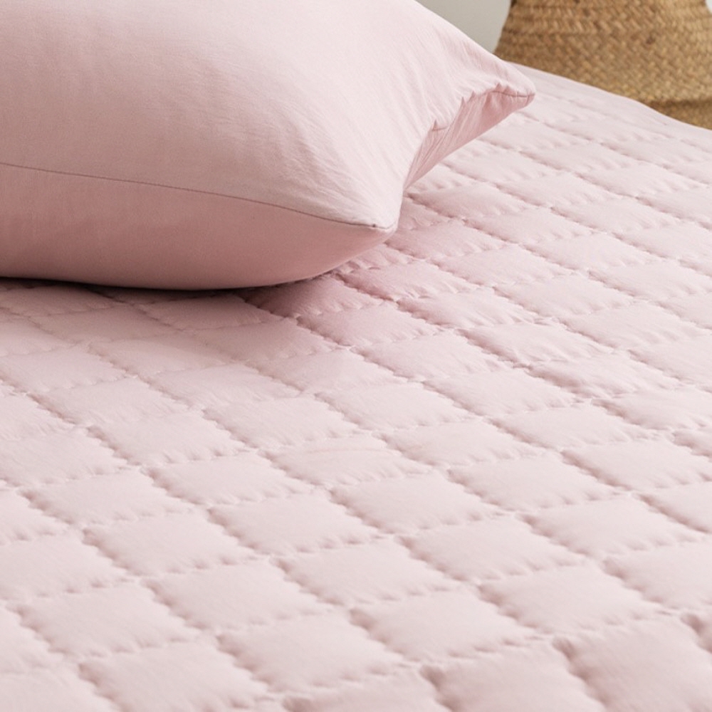 올인원 매트리스커버 올누빔 일체형 밴딩 순면 침대커버 패드 S