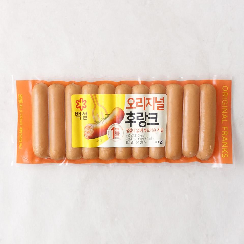 메가마트 CJ 백설 오리지널 후랑크 소시지 460g - 메인 이미지