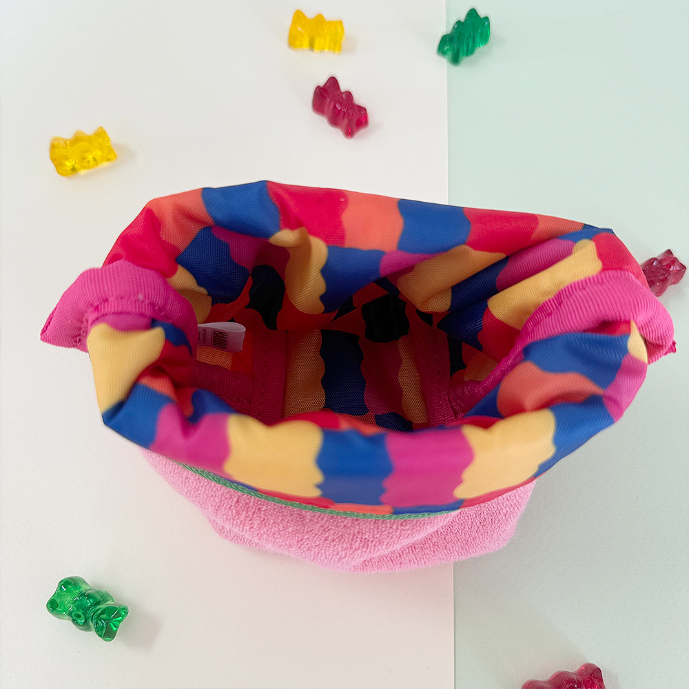 하리보 골드베렌 테리파우치 3color 캐릭터가방 화장품 이너백 생리대 여행용 파우치 - 상세 이미지 5