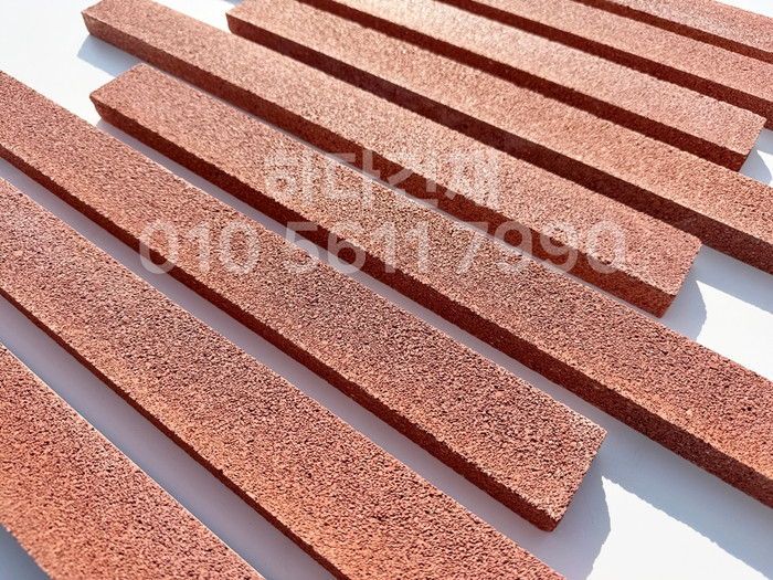 아이브 모노타일 500x50x20T 레드 / 하다건재 와이드벽돌타일