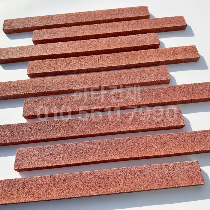 아이브 모노타일 500x50x20T 레드 / 하다건재 와이드벽돌타일