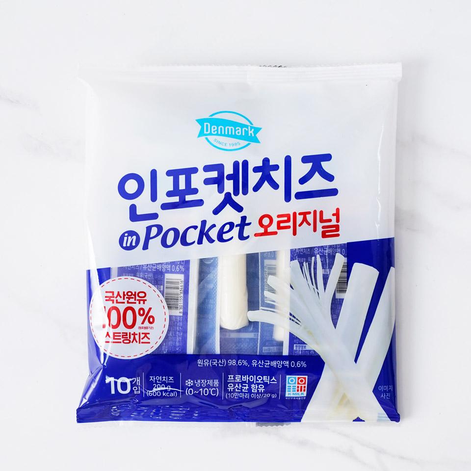 메가마트 동원 덴마크 인포켓치즈 오리지널 200g - 메인 이미지